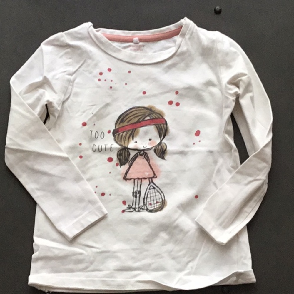 Name It long sleeve print top, size 4